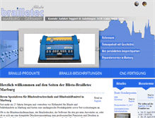Tablet Screenshot of brailletec.de
